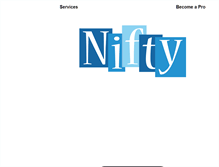 Tablet Screenshot of nifty-services.com